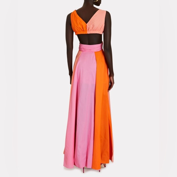 STAUD Passage Colorblock Cut-Out Maxi Dress - Picture 3 of 4